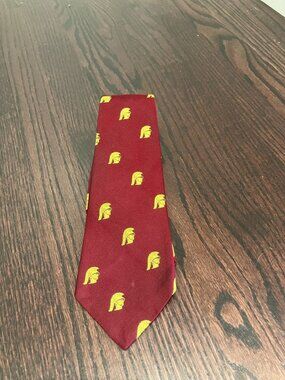 Desmond's All Silk Vintage USC Trojans Necktie, Crimson/Gold, One Size